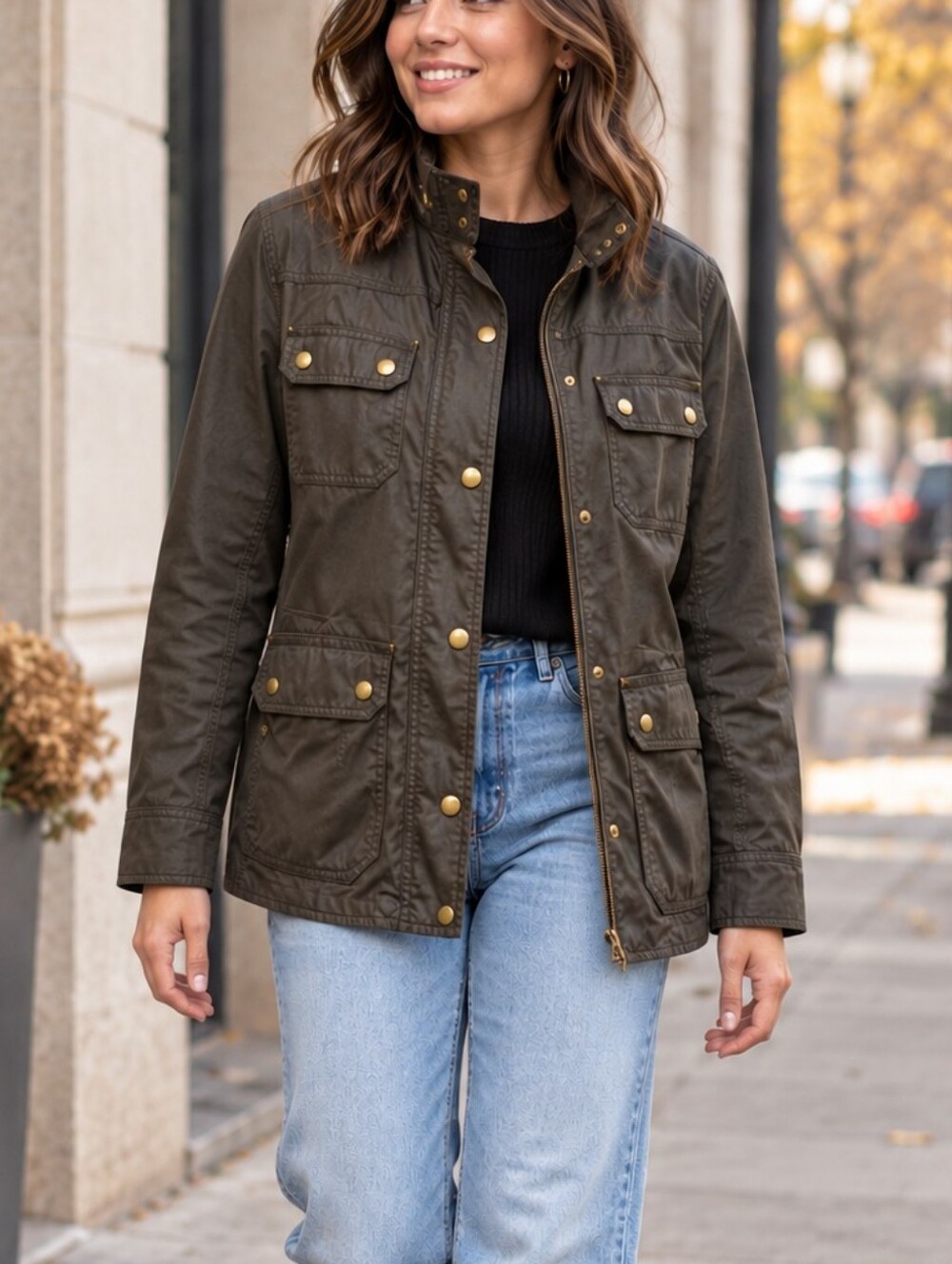 J.Crew 100% Cotton Utility Field Jacket Size S